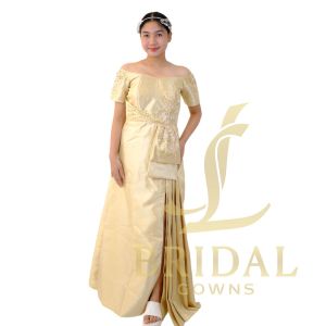 Woman formal dress for secondary sponsor