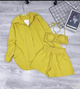 SET 3 MÓN ĐI CHƠI QUẦN ỐNG RỘNG KÈM ÁO KHOÁC THỜI TRANG HOT - ÁO VÀ QUẦN SIÊU XINH -  M121