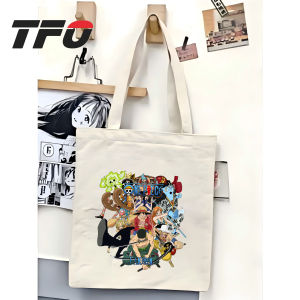TFO Tote Bag One Piece the Straw Hat Pirates Monkey D. Luffy Versatile Ideal for College School