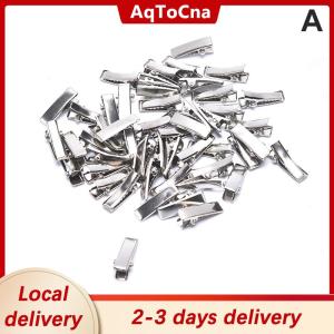 [COD] AqToCna Ship within 24 hours 50PC Silver Tone Metal Alligator Clip Crocodile Clamps Spring Clip Duckbill Clip