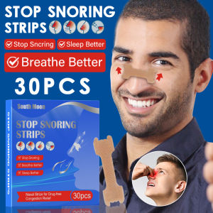 30PCS/Pack Nose Nasal Strips Ventilation Nose Patch Relieve Nasal Congestion & Sneezing Nasal Strips Relieve Congestion Breath Better Sleep Anti-Snore Plaster