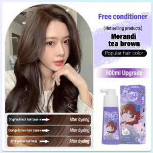 Hot Sale✨Natural plant bubble hair dye Hair Coloringhair dye cream no bleaching required non-sticky to the scalp self-dyeing trendy colors makes skin look fairer
