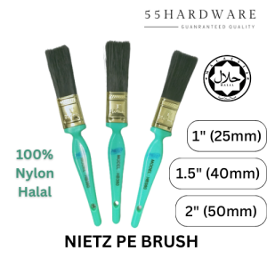 100% Nylon Halal 1PC NIETZ High Quality PE Paint Brush (1"/1.5"/2") Details Painting