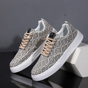 READY STOCK✨ Sneakers for Men 2024 New Versatile Casual Low Cut Embroidery Shoes