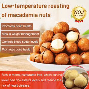 【King of Fruits】Low-Temperature Roasted Macadamia Nuts Macadamia Nuts Butter Nuts Dried Fruit Bags Bulk Macadamia Nuts for Snacks Butter Nuts 250g