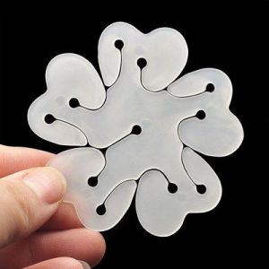 Double Layer Flower Balloon Clip Birthday Wedding Anniversary Grand Opening Party Single