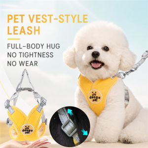🐾 Reflective Adjustable Vest Harness For Dogs Outdoor Walking/Training/Puppy/Soft Mesh/Breathable/No Pull/Comfort/Easy Wear - Vest Pet Leash
