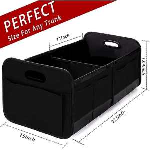 BECORATE Car Trunk Storage Box Foldable Car Storage Box Waterproof Car Handle Large Capacity Storage Box