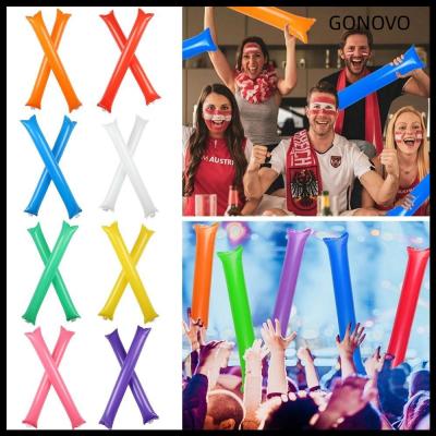 GONOVO MALL 2pcs Noise Makers Inflatable Cheer Sticks Team Spirit Cheer Leading Thunder Sticks Cheer