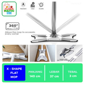 X-SHAPE FLAT MOP / ALAT PEL PRAKTIS
