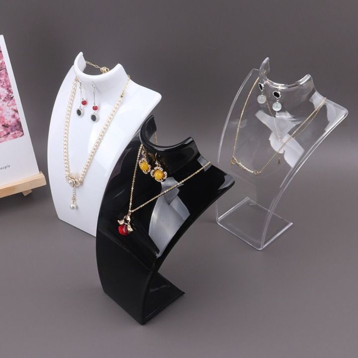 XZCXC Vintage Simple Jewelry Holder Rack Shop Display Rack Solid Color ...