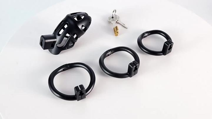 [YY] Men's Chastity Lock Built-in Lock Birdcage Exercise CB Lock Ring ...