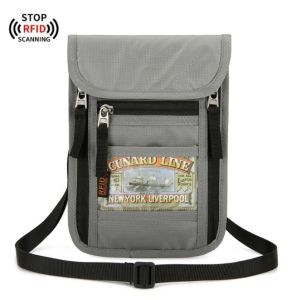 FD กระเป๋าใส่พาสปอร์ต พร้อมแผ่นป้องกันการสแกน RFID ใส่เอกสารการเดินทาง รุ่น WLP-2255 (W4-026) RFID จากร้าน Flying Dragon