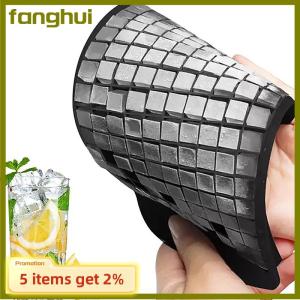 fanghui Silicone Mini Ice Cube Trays Small Ice Cube Molds Silicone Ice Cube Maker Foldable Ice Cube Tray Kitchen Popsicle Mold