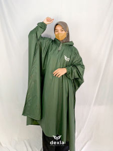 Jas hujan wanita Rok Mantel hujan setelan PONCO dan rok dewasa bahan Tebal kuat lentur anti rembes BY DEXLA