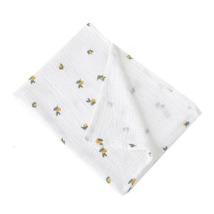 Baby Blanket Cotton Receiving Blanket Floral Printed Basket Blanket for Infant Boy Girl Gender Neutral Non-fluorescent