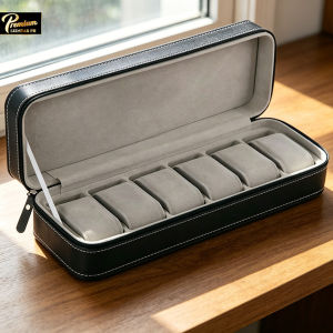 6/12 Slots Watch Box Portable Travel Watch Zipper Case Watches Collector Watch Storage Box Watch