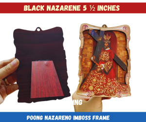 Poong Nazareno Emboss Frame 5 1/2 inches Height