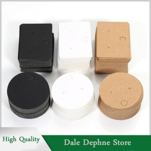 [Dale Dephne] การ์ดแสดงผลต่างหูกระดาษแข็งกลม50ชิ้นป้ายแขวนเครื่องประดับกระดาษคราฟท์เปล่าสำหรับต่างหูหมุดหูขายบรรจุภัณฑ์