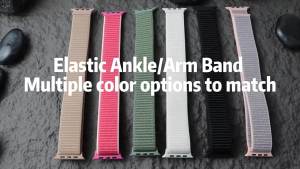 Cross-Border Application Fitbit charge5/6 Watch strap nylon woven breathable for outdoor sports Phoebe brand