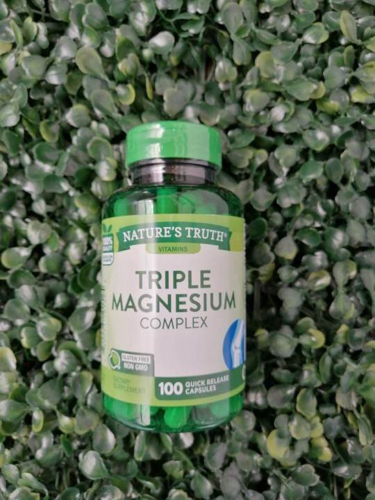 Nature's Truth Vitamins Triple Magnesium Complex 100's Exp. 12/2025 Lazada PH
