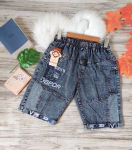 Quần Short Jean bé trai quần jean quần ngố quần bò bé trai 30-40kg