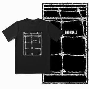 Coolmind YC Football Theme Print Exclusive Graphic Men T shirt for men Big Size Cool BLACK mens novelty tee shirt