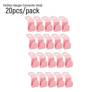 CLM ตะขอเก็บเสื้อผ้า 20 ชิ้น/แพ็ค ประหยัดพื้นที่ เพิ่มพื้นที่แขวนเสื้อในตู้เสื้อผ้า Clothes Hanger Connector Hook