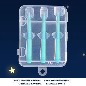 BABYJOY 3pcs Oral Cleaner Baby Toothbrush Tongue Cleaner Pencuci Lidah Baby Mouth Cleaner Baby Newborn Toothbrush