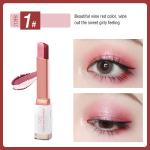 Shimmer Eye shadow Stick  Double Colors Glitter Long Lasting Waterproof Eye Shadow Matte HZ275