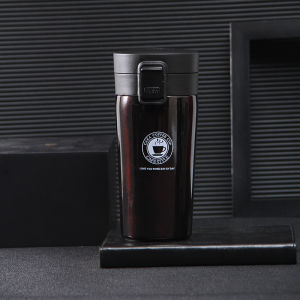 แก้วสแตนเลส ฝาแก้วมีที่กรองชา วัสดุสแตนเลสแท้ 304 สามารถใช้เก็บอูณหภูมิร้อนและเย็นได้ ขนาด 380 มล.