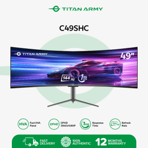 TITAN ARMY C49SHC 49 inch Curved 144Hz Type-C65W HDR 32:9 Dual Display With Fish Screen HVA Monitor