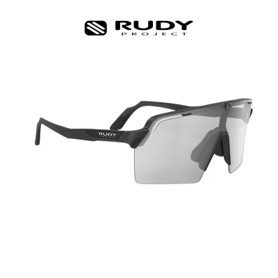 Rudy Project Spinshield Pro Sports Performance Eyewear Sunglasses–Black Matte ImpactX2 Laser Black Lens for Men and Women | UV Protection