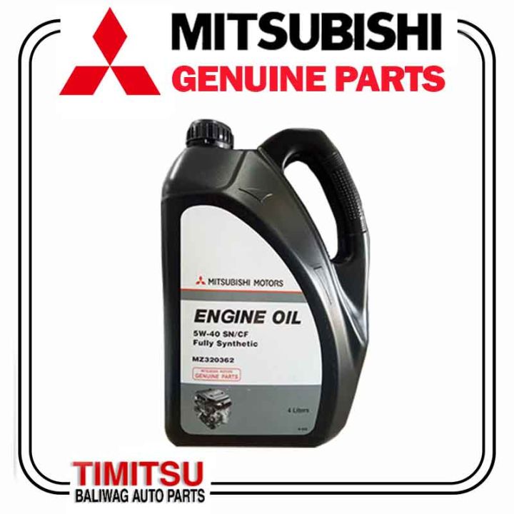 Mitsubishi Genuine Motor Oil Fully Synthetic 5W-40 SN/CF 4L ( 4 Liters ...