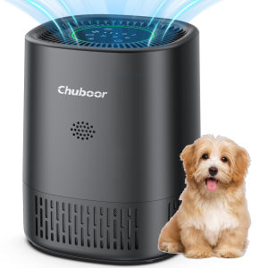 Chuboor Air Purifiers for Bedroom Home Filter Cleaner with Sponge Filters Smoke Allergies Pet Dander Odor Dust Office Desktop