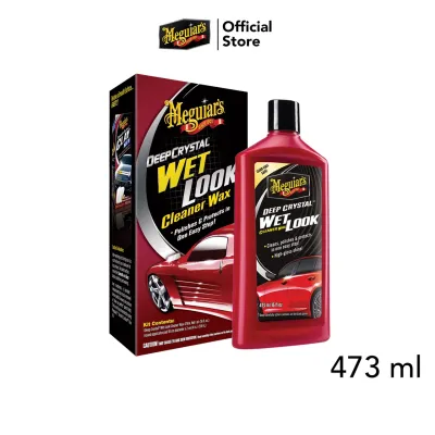 Meguiars A9816 Deep Crystal Wet Look Cleaner Wax ผลิตภัณฑ์ขัดเคลือบทุกผิวสีรถ ขนาด 473 มิลลิลิตร (ไม่มีแถมผ้า)