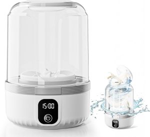 2025 Ultrasonic Portable Mini Washer USB Rechargeable Laundry Machine for Baby Clothes Socks Underwear & Small Spaces