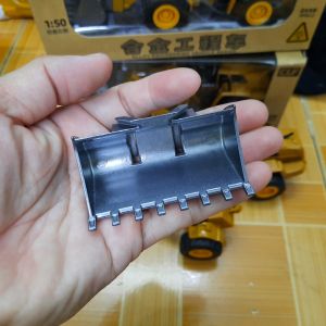Đồ chơi mô hình xe xúc ủi đất mini tỉ lệ 1:50 xe đồ chơi công trình cho trẻ em bằng hợp kim nhựa có đèn sáng