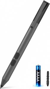 Active Pen for HP Omnibook Envy x360 Spectre Pavilion Palm Rejection 1024 Pressure Levels 300-Day Battery Dual Side Button No Bluetooth MPP 1.51 for Drawing & Note-taking