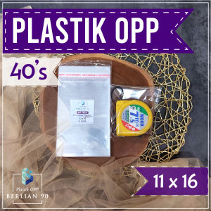 Plastik OPP Lem 11x16 cm 40s Micron Isi 100 lembar