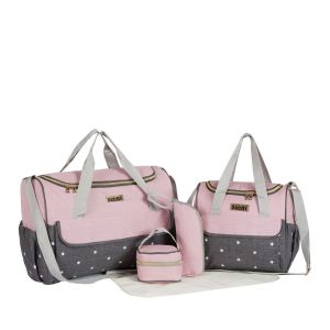 SG EmmAmy® 4Pcs/Set Multifunctional Mommy Bag Set Maternity Bag Large Capacity Mommy Bag Diaper Bags