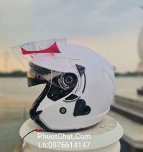 Nón bảo hiểm 3/4 KLT tem leopard 2023 2 kính cao cấphàng chính hãng bảo hành 12 tháng