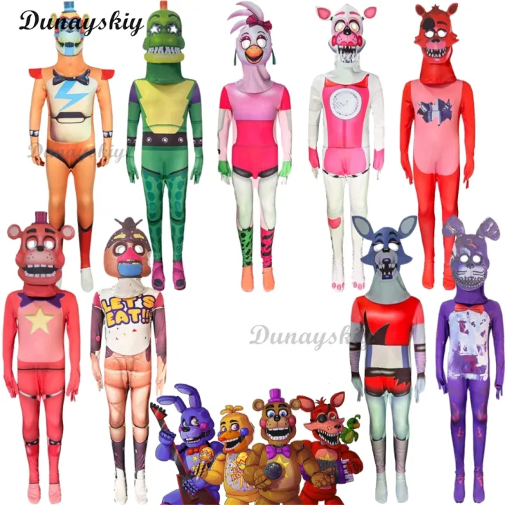 Game Five Nights Freddy Fazbear Bonnie Rabbit Chica Chicken Foxy Pirate