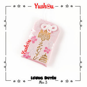 Móc Khóa Yushou Tình Yêu Lương Duyên - Mẫu 3 (Kiểu Omamori) Có sẵn