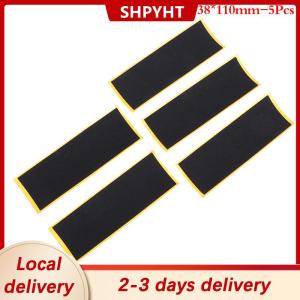 [COD] SHPYHT Local delivery Ship within 24 hours 5Pcst Black Fingerboard Deck Uncut Tape Stickers Black Foam Grip Tape Stickers 2 Size