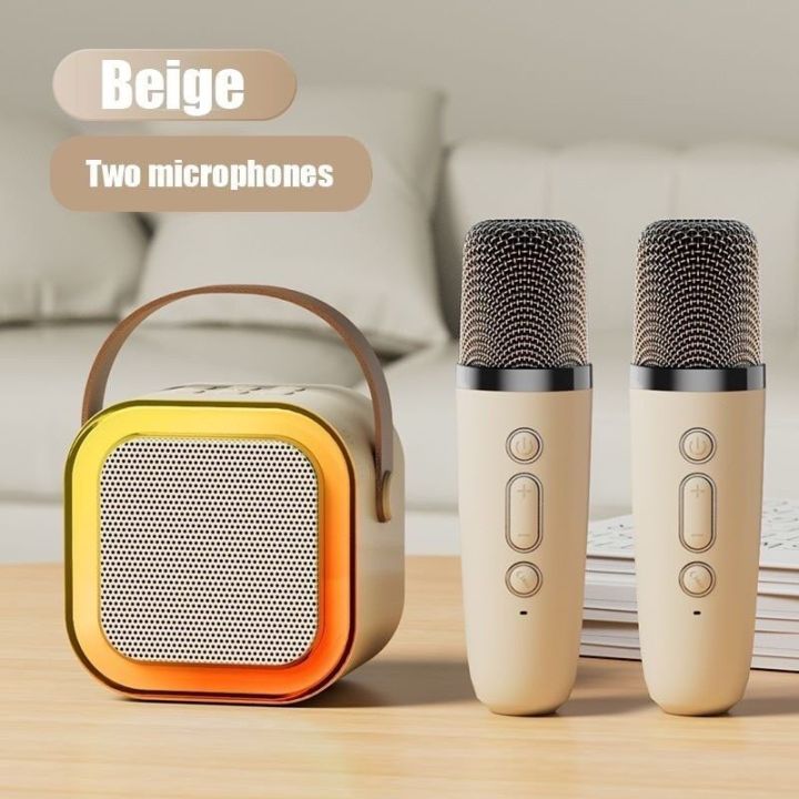 Tri-Town K12 Wireless Bluetooth with Dual Microphone Karaoke Speaker 3D ...