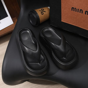 Free Shipping WomenS Thick-Soled Flip-Flops For Summer Outdoor Wear Height-Increasing Indoor Non-Slip Beach Sandals Sandals