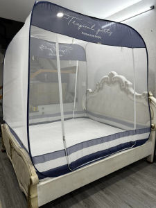 Màn Chụp Mùng Chụp Cao Cấp Mộc Miên Đỉnh Vuông ( video hình thật )