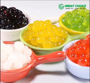 Passion Fruit Popping Boba (1.2Kg) 百香果爆爆珠 - Milk Tea | Boba | Dessert | Bubble Tea | Instant Topping Jelly | Coating Juice Popping Ball