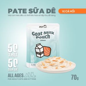 Pate sữa dê cao cấp PetQ dành cho mèo (50% thịt 50% sữa dê Ngon miệng Dinh dưỡng cao Bổ sung nước) - T3 PETS SHOP